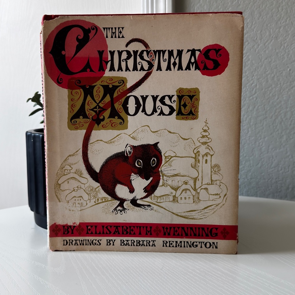 Vintage 1959 The Christmas Mouse Illustrated Book